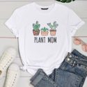 Plants And Letter Graphic Tee