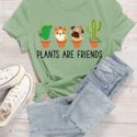 Plants & Slogan Graphic Tee