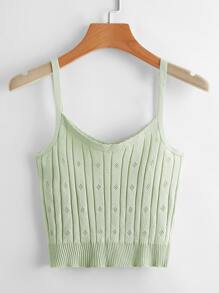 Pointelle Knit Top