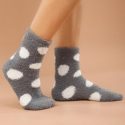 Polka Dot Fuzzy Socks