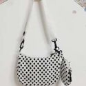 Polka Dot Graphic Shoulder Bag