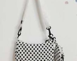 Polka Dot Graphic Shoulder Bag