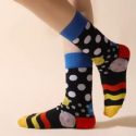 Polka Dot Print Crew Socks