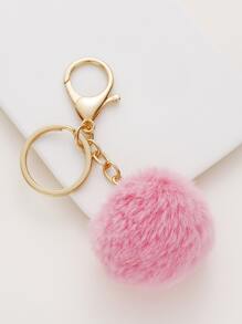 Pom Pom Charm Keychain