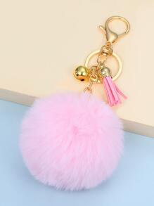 Pom-pom Pendant Keychain