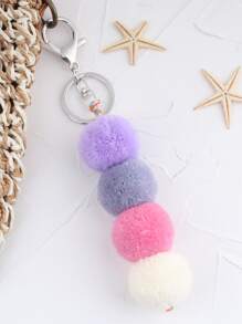 Pom-pom Pendant Keychain