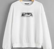 Pop Art and Slogan Graphic Drop Shoulder Pullover