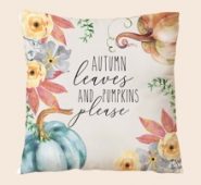 Pumpkin Print Cushion Cover Without Filler