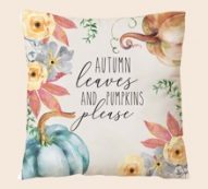 Pumpkin Print Cushion Cover Without Filler