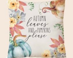 Pumpkin Print Cushion Cover Without Filler