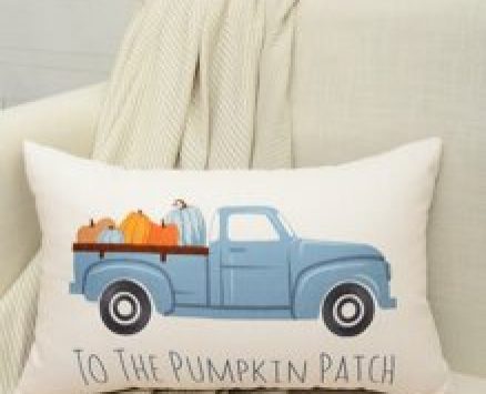 Pumpkin Print Lumbar Pillowcase Without Filler