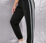 Quick-Drying Side Stripe Sports Pants