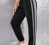 Quick-Drying Side Stripe Sports Pants