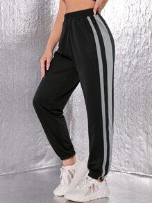 Quick-Drying Side Stripe Sports Pants