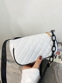 Quilted Baguette Bag