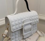 Quilted Flap Satchel Bag