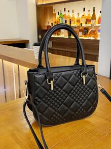 Quilted Satchel Bag