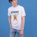 ROMWE X SpongeBob Guys Short Sleeve Tee