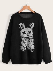 Rabbit Pattern Sweater