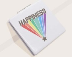 Rainbow Pattern Foldable Makeup Mirror