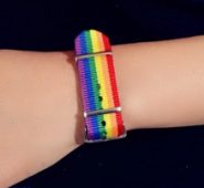 Rainbow Stripe Pattern Bracelet