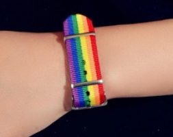 Rainbow Stripe Pattern Bracelet