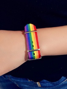 Rainbow Stripe Pattern Bracelet