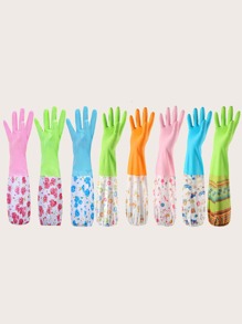 Random Color Lengthened Cleaning Glove 1pair