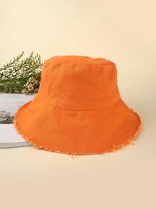 Raw Hem Bucket Hat