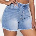 Raw Hem Denim Shorts