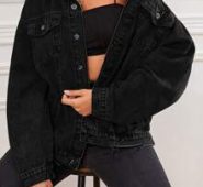 Raw Hem Denim Trucker Jacket