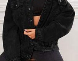 Raw Hem Denim Trucker Jacket