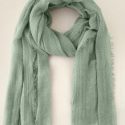 Raw Hem Solid Scarf