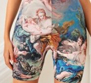 Renaissance Print Biker Shorts