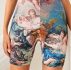 Renaissance Print Biker Shorts