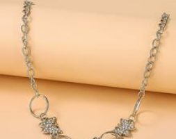 Rhinestone Butterfly Necklace
