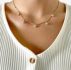 Rhinestone Decor Chain Necklace