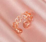 Rhinestone Decor Cuff Ring