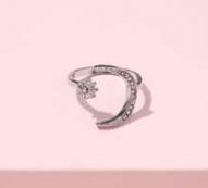 Rhinestone Decor Cuff Ring