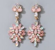 Rhinestone Decor Drop Earrings