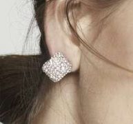 Rhinestone Decor Earrings