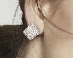 Rhinestone Decor Earrings