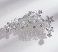 Rhinestone Decor Hairpin Comb
