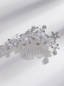 Rhinestone Decor Hairpin Comb