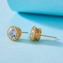 Rhinestone Decor Stud Earrings