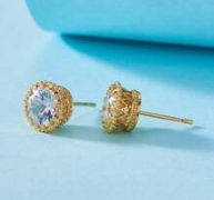 Rhinestone Decor Stud Earrings