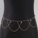 Rhinestone Decor Waist Chain