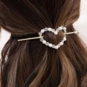 Rhinestone Heart Decor Hair Pin