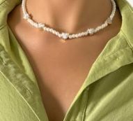 Rhinestone Heart Decor Necklace