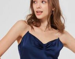 Rhinestone Strap Ruched Cami Top